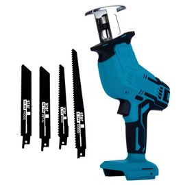 Yangtzone Reciprocating Saw for Makita 18V LXT Battery, One-Handed Cordless Recipro Saw 0-3000 RPM Variable Speed, Easy Blade Change, 4 Blades for Wood/Metal/PVC Cutting(No Battery)