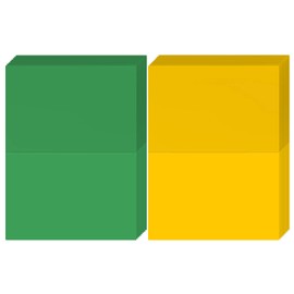 Folding Greeting Cards Uncoated, 5x7 Inches When Folded in Half - 50 Cards (Christmas Gold & Green)