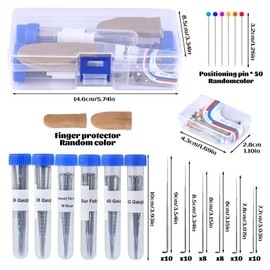 114 PCS Needle Felting Kits, Wool Felting Needles Supplies, 56PCS Felting Needles, Needle Felting Starter Kit, Needle Bottles, Fingercots, Pins, Making Felt Animals Painting Handicraft