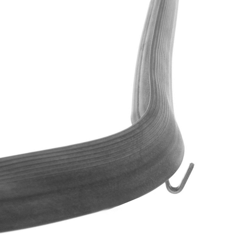 SPARES2GO Top Rubber Door Seal & Corner Clips compatible with