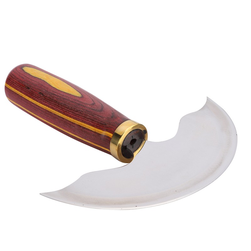 Leather Knife Cutting Trimming Tool Round Shape Imported Steel DIY