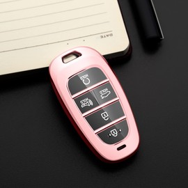 Tengare for Hyundai Key Fob Cover Car Key Case Tucson Sonata Santa Fe Santa Cruz Palisade Ioniq 5 Accessories