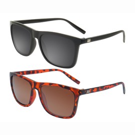 FOURCHEN 2pcs Sunglasses mens, UV400 Protection Sunglasses Men Sun Glasses Travel Driving Fishing Sports Cycling Eyewear sunglasses for Men (BLACK+leopard)