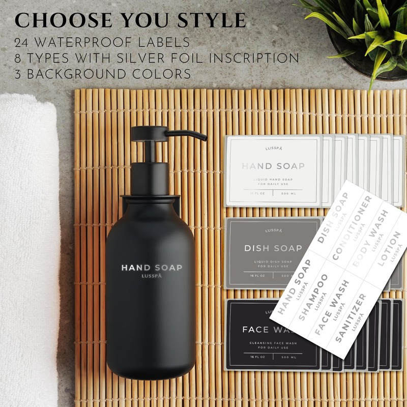 Lusspa Shampoo & Conditioner Dispenser - Shower Soap Dispenser Wall
