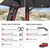 Sulythw NO Block Sunvisor Front & Rear Jeep Grab Handles,