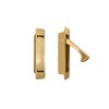 QCAA Forged Solid Brass Edge Pull, Sliding Pocket Door Pull
