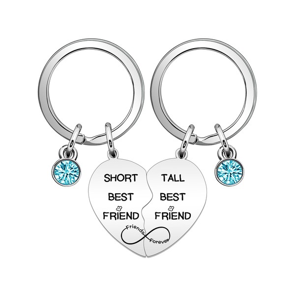 Bacaemo Best Friend Keyring for Women Friends Gifts - Short