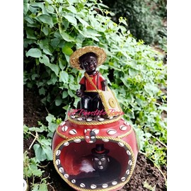 Santo Orisha Elegua House of Elegua Baby Face Elegua Statue Elegua Casa Estatua(12 Inch)