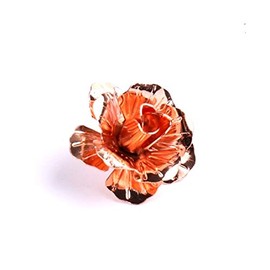 COLORFUL BLING Fashion Men Women Rose Floral Flower Lapel Stick Brooch Pin Suit Tuxedo Corsage Accessory - Gold