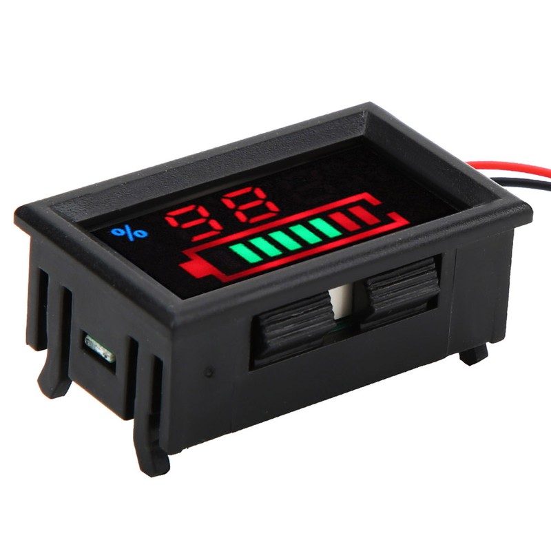 YB27VE Electric Car Digital LED Voltage and Electricity Dual Meters