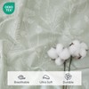 Homilay 100% Natural Cotton Percale Sheets Set,King Size 4 PC,