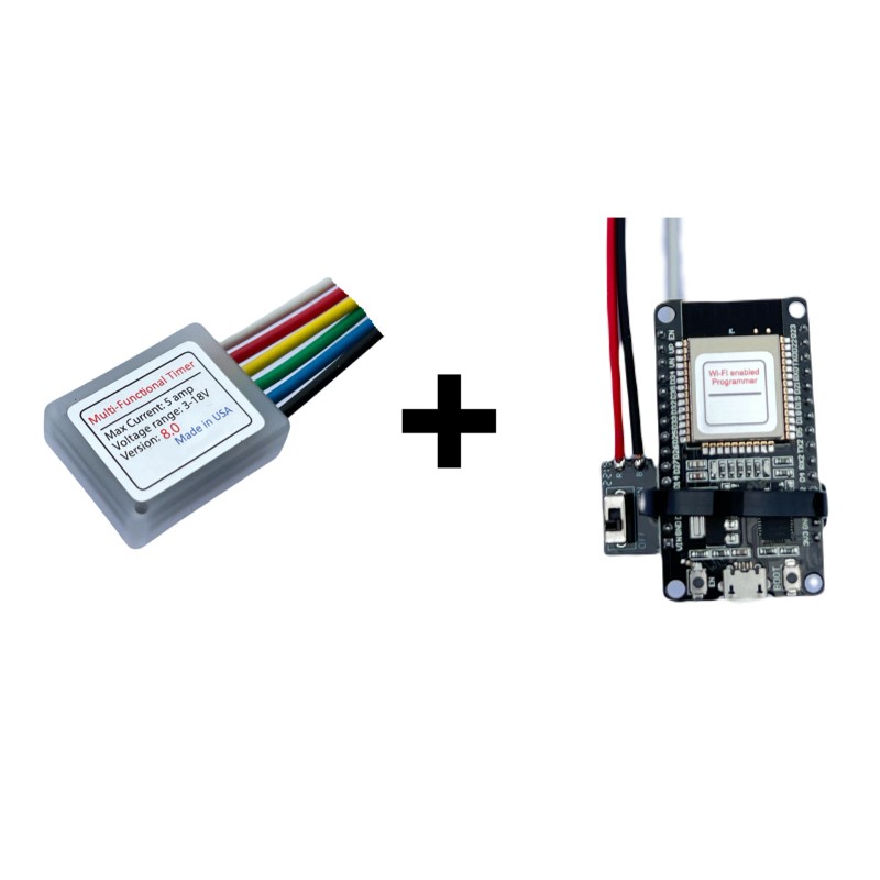 Timers.shop 12V DC Multifunction Self-lock Relay PLC Cycle Timer Module