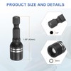 sourcing map 2pcs Magnetic Nut Driver 8mm Hex Drive Socket