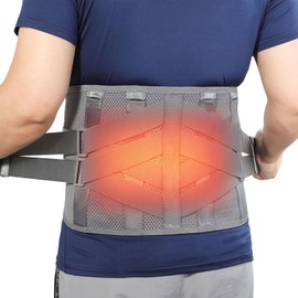 HONGJING Back Support Brace with Heating for Lower Back Pain Relief