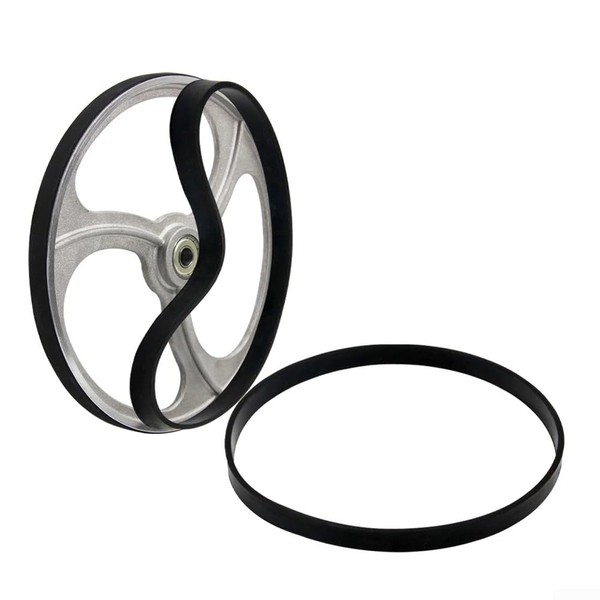 Band Saw Rubber Band, 2PCS WoodWorking Band Saw Rubber Band Band Saw Scroll Wheel Rubber Ring for WoodWorking Band Saw- 8 Inch