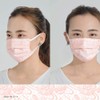 Mascode Non-woven Mask, Size M, Lace, Coral Pink