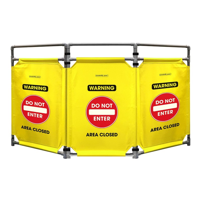 Essentially Yours "Do Not Enter Foldable Safety Barricade | High