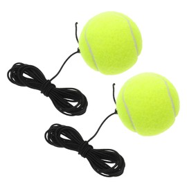KOMBIUDA Beginner Tennis Practice Ball String Set 2pcs Elastic Rope Trainer Enhance Skills Coordination