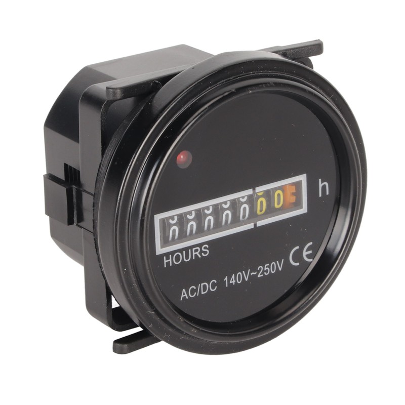 Round Hour Meter Professional High Accuracy 140‑ AC DC Mechanical