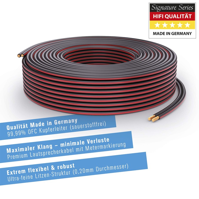 PureLink SP000-010 Speaker Cable, 2 x 1.5 mm² (99.9% OFC