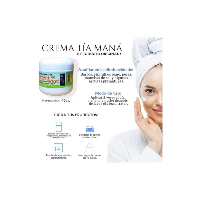 Crema limpiadora la tía mana día/noche 30 gramos