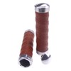 KINGOU Honey Brown Leather Handlebar Grip for Bicycle/Fixed Gear/Mountain/Folding Bike