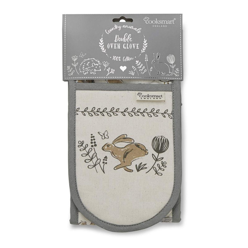 Cooksmart Double Oven Glove, Country Animals