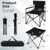 Giantex Camping Chair and Table Set - 3 Pack Folding
