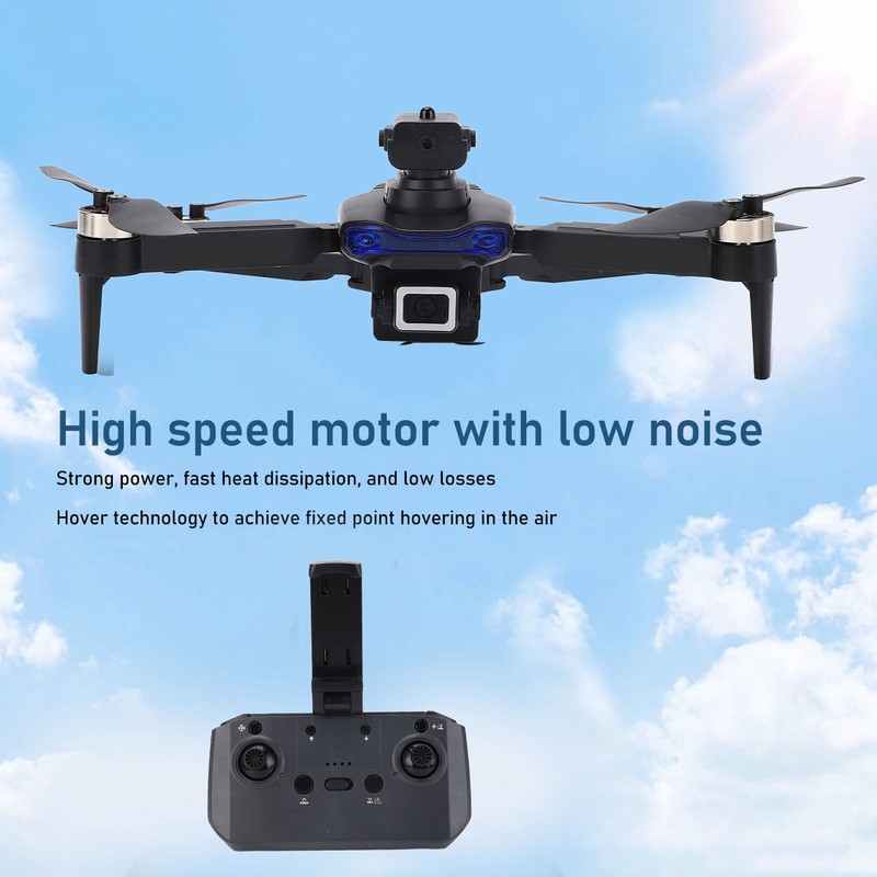 RC Drone Obstacle Avoidance Folding Camera Angle Adjustable Low Noise