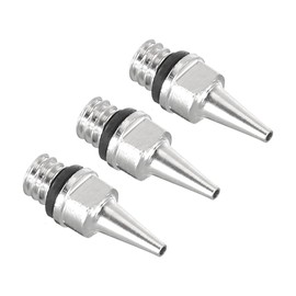 PATIKIL 3pcs 0.3mm Airbrush Nozzle Copper Nozzle Replacement Parts for Craft Projects