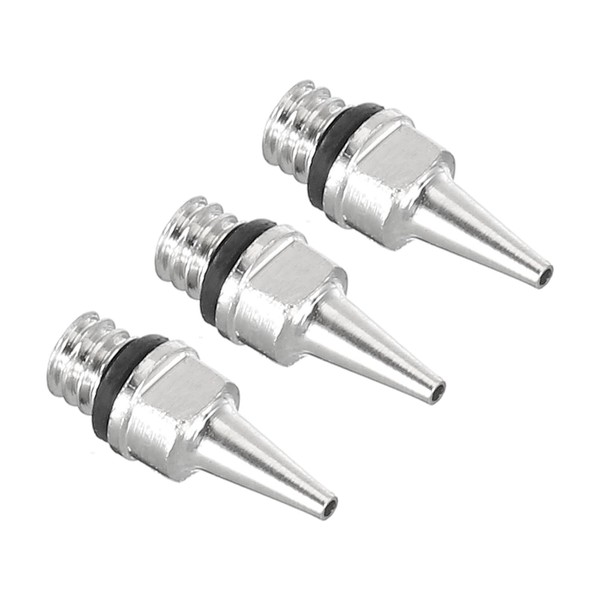 PATIKIL 3pcs 0.3mm Airbrush Nozzle Copper Nozzle Replacement Parts for