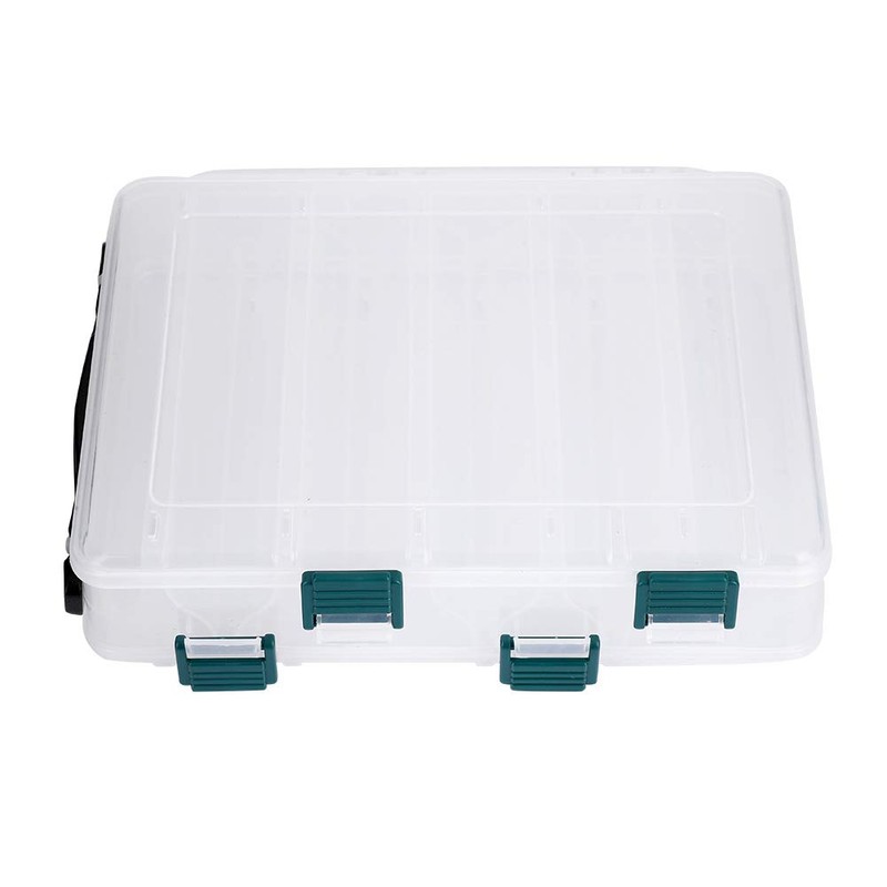 Keenso Fishing Lure Box Lure Holder Lure Storage Box, Plastic