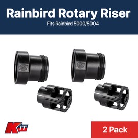 KLift-It Rotor Sprinkler Riser Extender - 2 inch Coupler with Check Valve Sprinkler Pipe - Fits Rainbird 5000/5004-2 Pack