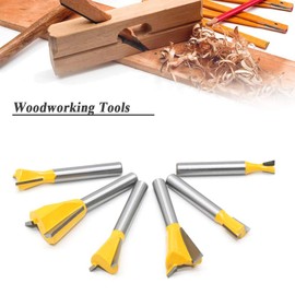Mesee 6 Pieces Dovetail Router Bits, 1/4 Inch Shank Half-Blind & Through Dovetail Joint Router Bit Set Woodworking Milling Cutter Tools 1/4" 3/8" 1/2" 5/8" 3/4" 7/8"