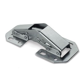 Mprofi MT® Pack of 2 Screw-On Hinges - Cabinet Hinges with Spring Opening Angle 90° - Hinges for Cabinet Doors - Nickel-Plated Furniture Hinges - Depth Adjustable Cabinet Door Hinge - P/90/2