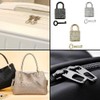 2-Pack Bling Square Padlock Mini Square Lock Decorative Padlock Luggage