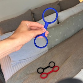 Esposas - Rubber Handcuffs, The Perfect Toy for Pranks and Games Durable Silicone:_Black