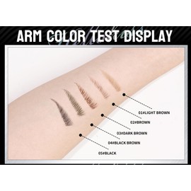 Microblading Eyebrow Pen, Waterproof Eyebrow Pencil Brown Hair Like Natural Liquid Brow Contouring Pen, 2-in-1 Dual-Ended Long Lasting Eye Brow Filler Pencil with Precise Micro-Fork-Tip (Dary Brown)