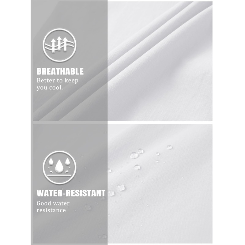 TACVASEN Men's Hiking Shorts Quick Dry 3/4 Capri Pants Multi