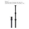 Carbon Fiber Tripod Extension Tube 3 Section Center Column Extender