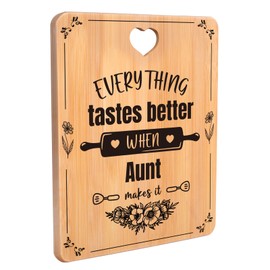 Aunt Gifts, Aunt Birthday Gifts, Aunt Christmas Gifts - Engraved Bamboo Cutting Board - Christmas Gifts for Aunt, Christmas Thanksgiving Birthday Gifts for Aunt