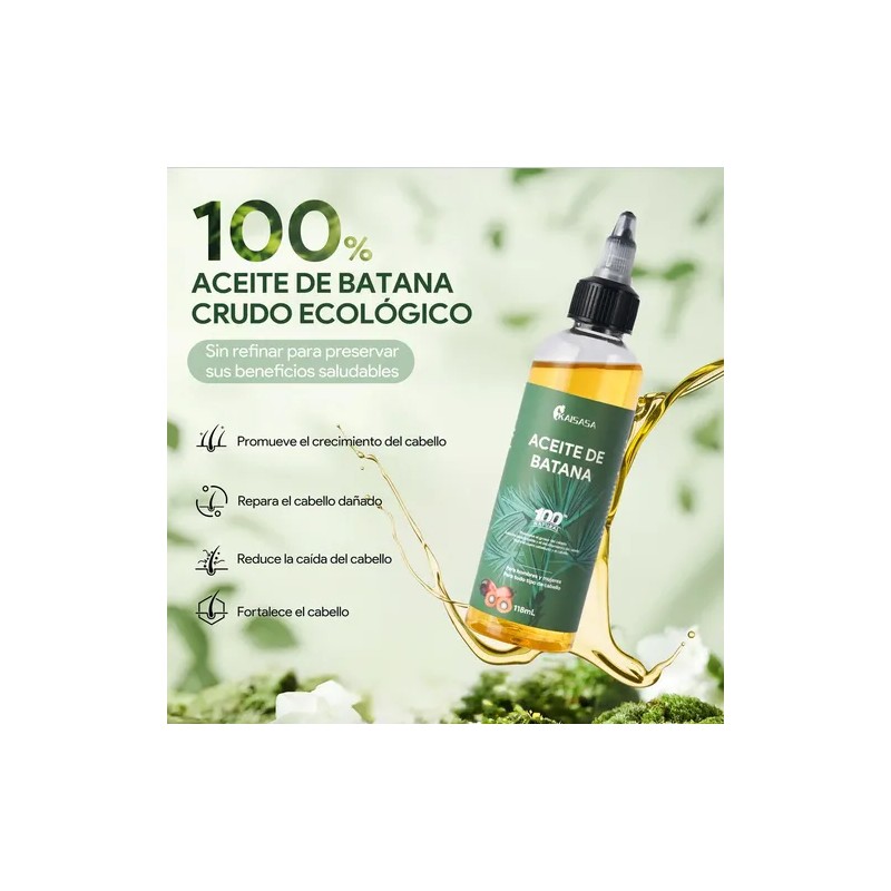 Aceite KAISASA de Batana para Crecimiento del Cabello, Piel y