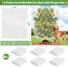 Tetutor 6 Pack Blueberry Bush Netting Cover, Bird Netting for