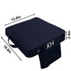 KIMI HOUSE Black Heated Stadium Seat Cushion 2 Pack, Boat