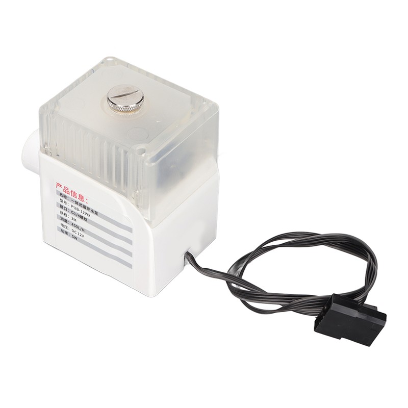 CPU Water Pump G1/4 Ultra Quiet Water Cooling 12V 450L/H