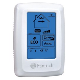 Fantech Eco-Touch Electronic Programmable Wall Control Manual or Automatic Eco Operation Mode