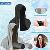 JIEYUMAO 4Pcs Cooling Hoodie Towel, 2 Styles Cooling Towels for