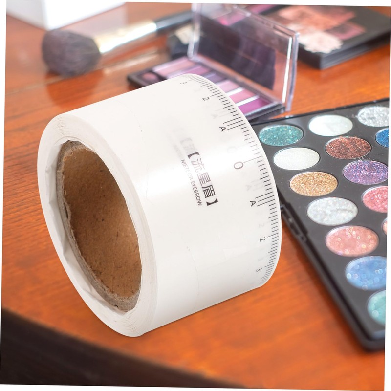 Mikinona Professional Eyebrow Ruler Sticker Kit Eyebrow Mapping Tool Stencil