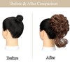 Faringoto Curly Wavy Messy Synthetic Chignon Messy Bun Hair Piece
