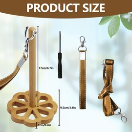 Yarn Holder with Crossbody Strap Portable Yarn Holder, Yarn Spinner Yarn Holder Spinner Yarn Holder for Craft Lovers for Crocheting, for Crochet Yarn Organizer Knitting Supplies, Crochet Gifts